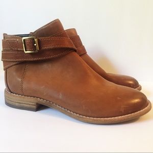 Clarks Maypearl Edie Booties - Dark Tan - NEW!